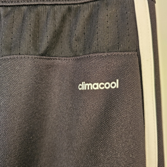 Adidas climacool black with white stripes track pant joggers size S US - Picture 4 of 7